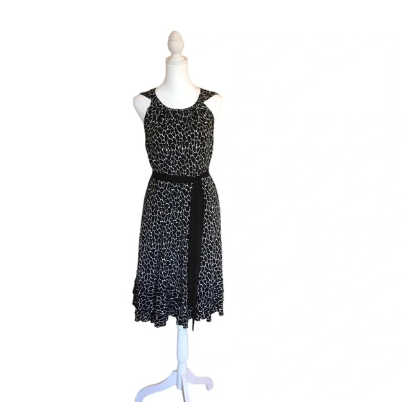 Dress Barn Dresses & Skirts - Black & White Polka Dot Midi Sleeveless Dress Barn Dress size 16